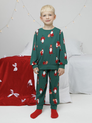 Пижамы, артикул: К 1663, цвет: зеленый