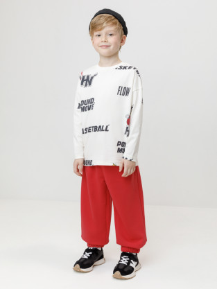 Брюки для мальчика, артикул: КР 400940, цвет: красный