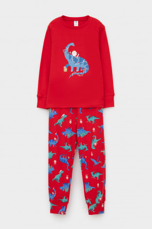 Пижама для мальчика, артикул: К 1541, цвет: красный - 2 фото